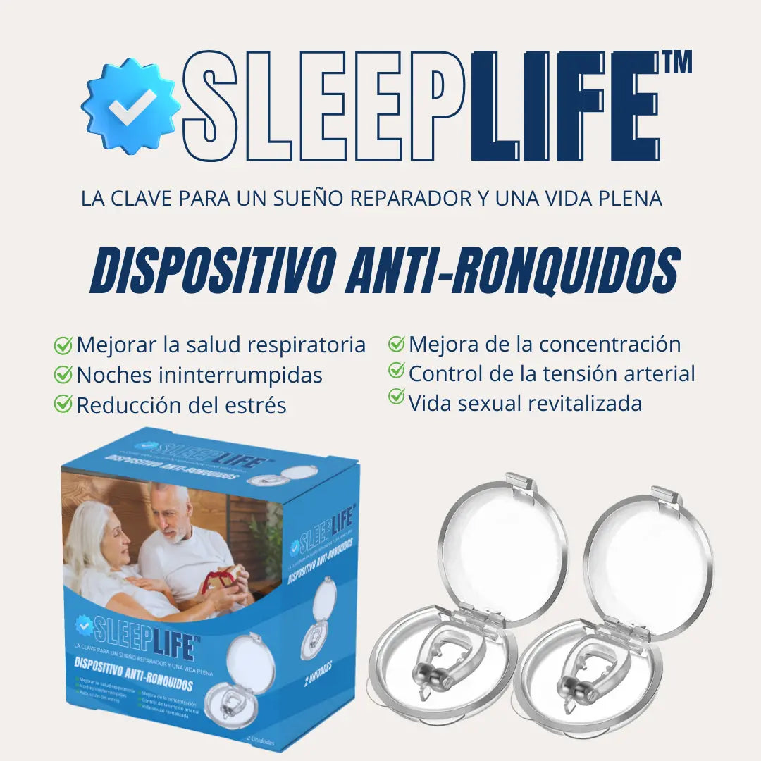 SleepLife Dispositivo Antirronquidos : Promoción Compre 1 y Reciba 4